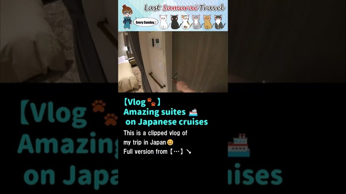 【Vlog🐾】Amazing suites on Japanese ferries🚢🥩🍴🛌🚿#short