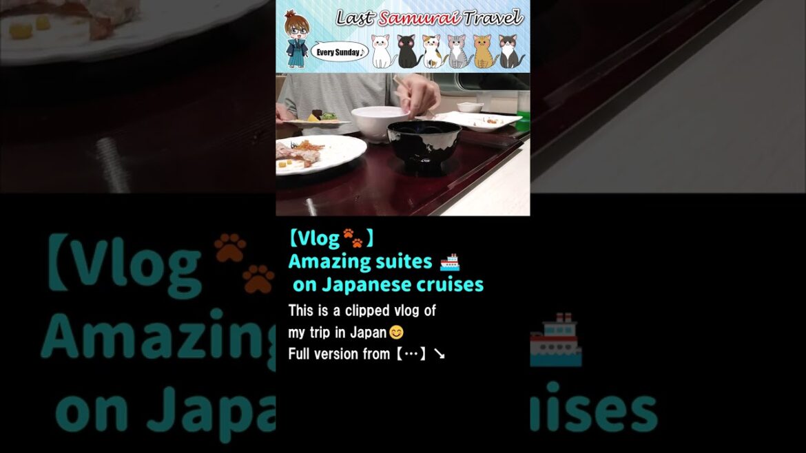 【Vlog🐾】Amazing suites on Japanese ferries🚢🥩🍴🛌🚿#short