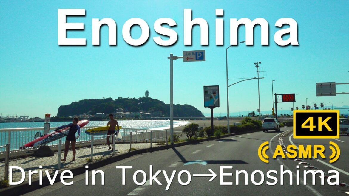 4K Drive Tokyo to Enoshima&Kamakura【ASMR】