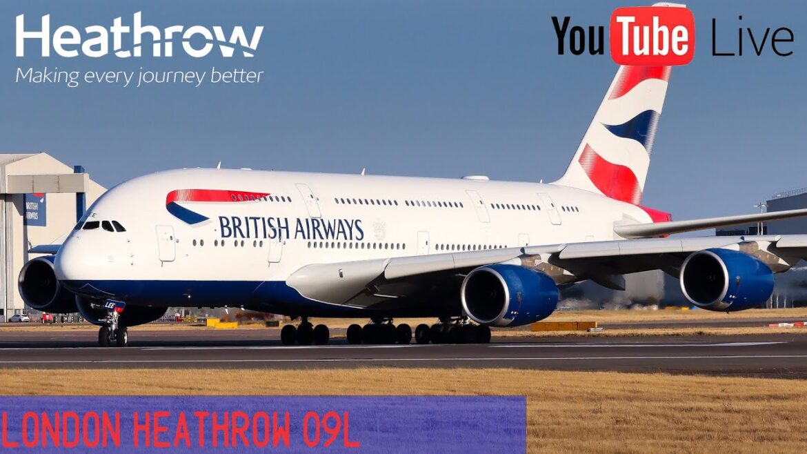 LIVE Heathrow Airport | Morning Arrivals 09L | Using iPhone 14 Pro Max LIVE Heathrow Airport | Morning Arrivals 09L | Using iPhone 14 Pro Max