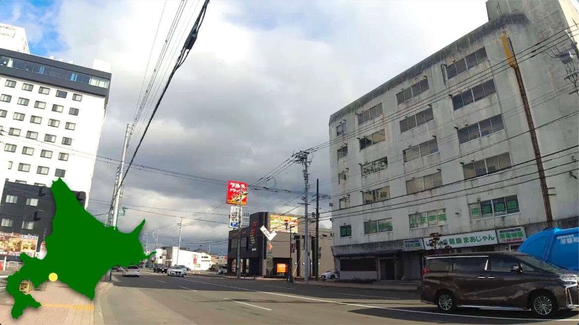 4K Walk Japan　苫小牧市の昭和通り商店街を散歩　2022年10月