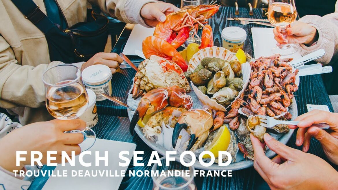 豪華な海鮮を食べに北フランスへ♪ | パリから一番近い海街ドーヴィル・トゥルーヴィル | 海辺の美しい馬 【Insta360 ONE RS 1-Inch 360 Edition】
