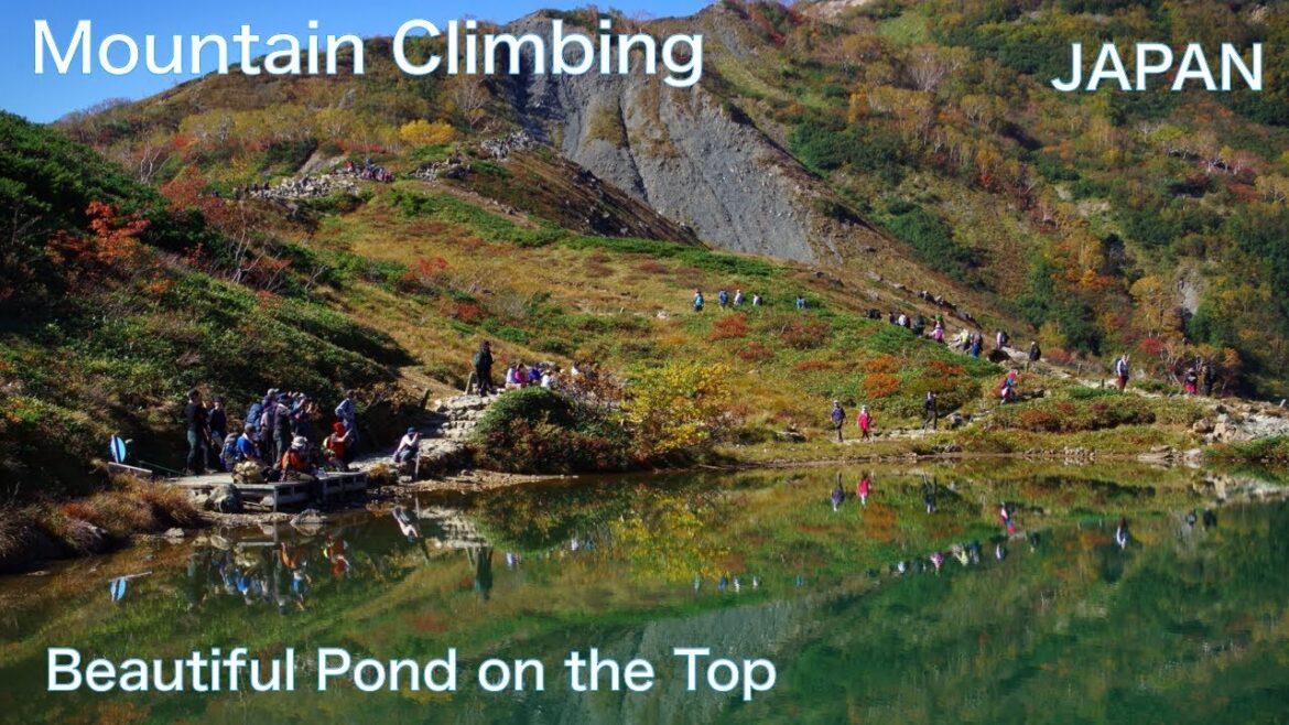 【JAPAN TRAVEL：Mountain Climbing】Heading to a pond on  the Mt　Hiking 　Trekking　Hakuba　The JAPAN ALPS