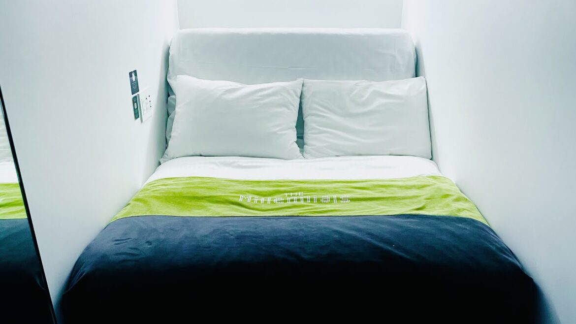 Smart Bed with Projector Capsule Hotel in Japan | The Millennials Shibuya Tokyo