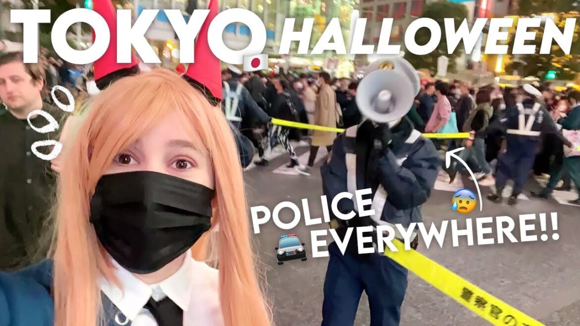 【life in japan】CROWDS are BACK!! 🇯🇵🥲 what halloween in TOKYO is like (hint: it's... a lot 😫)