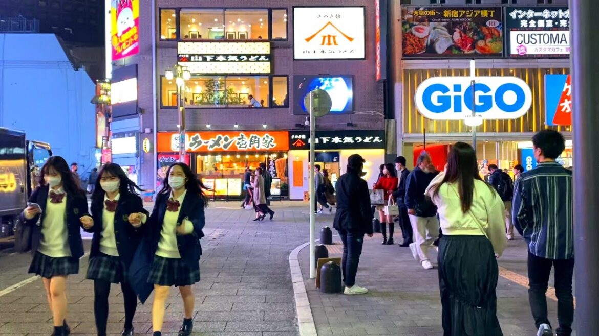 【4K60】ハロウィンの新宿歌舞伎町＆大久保公園を散歩。Walk Tokyo Shinjyuku Halloween