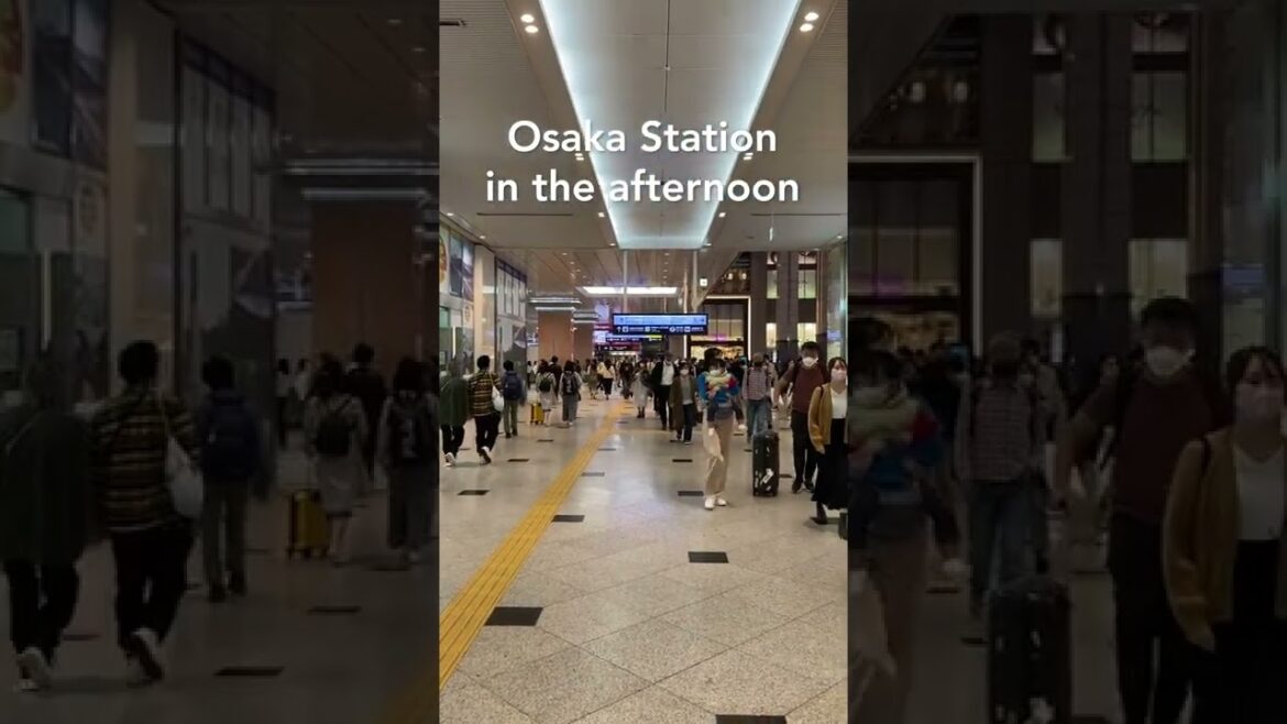 【Osaka 💖】Walk Japan - Osaka Station Atmosphere ASMR 【4K】오사카 โอซาก้า #shorts
