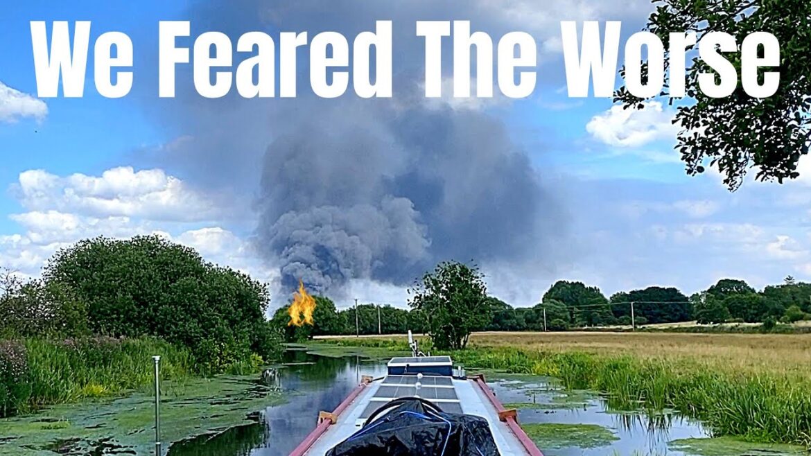 We Thought a Plane Had Crashed In front of our Narrowboat, Huge Fireball.
