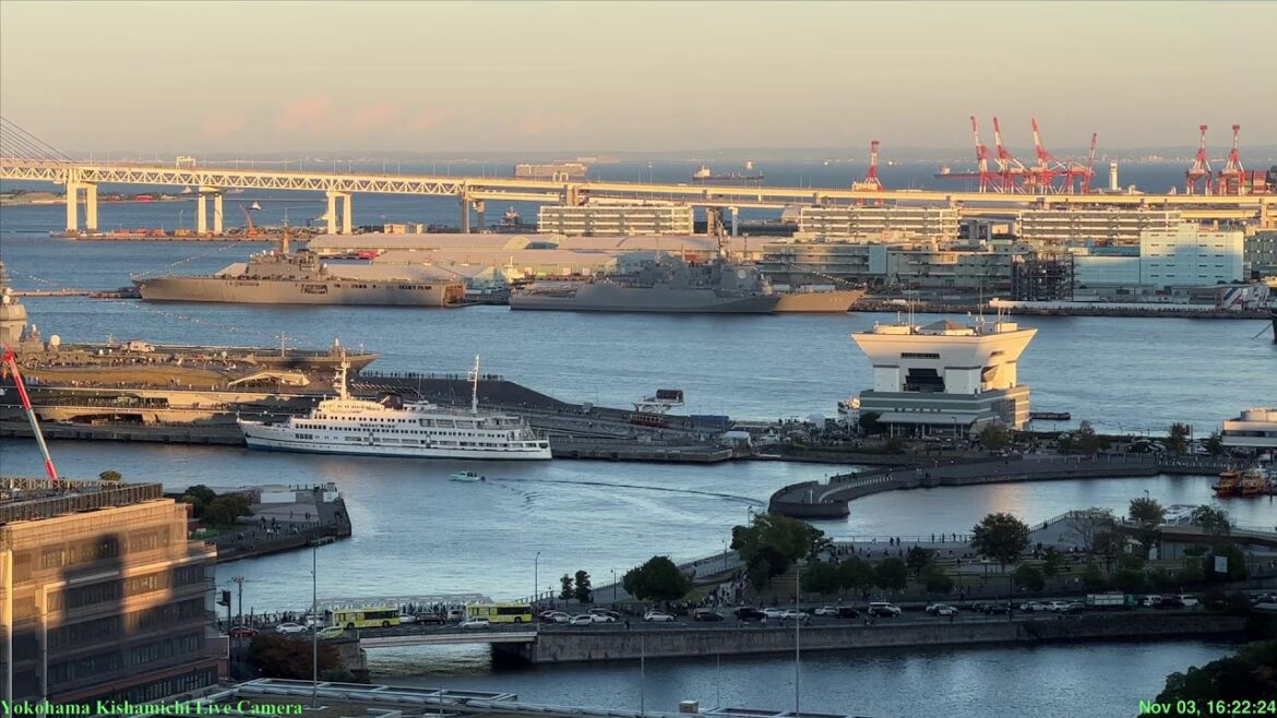 🔴Live Cam Yokohama Japan /横浜汽車道ライブカメラ 大さん橋国際観艦式2022 :3 Nov 2022 🔴Live Cam Yokohama Japan /横浜汽車道ライブカメラ 大さん橋国際観艦式2022 :3 Nov 2022