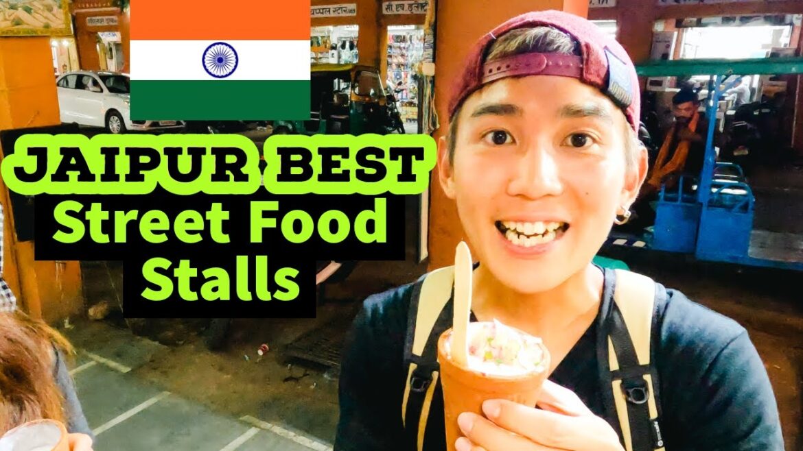 STREET FOOD AT MASALA CHOWK | Foreigners In India | our reaction of indian streetfood | jaipur vlog STREET FOOD AT MASALA CHOWK | Foreigners In India | our reaction of indian streetfood | jaipur vlog