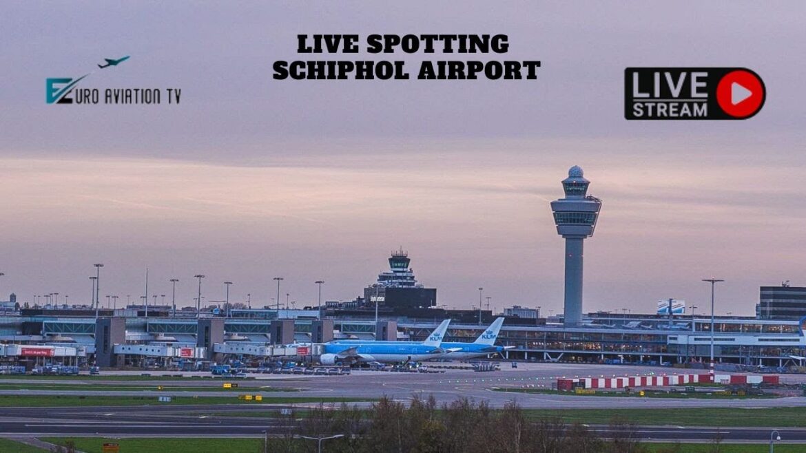 🔴 LIVE WINDY Plane Spotting from Amsterdam Schiphol Airport 05-11-2022 #planespotting #live