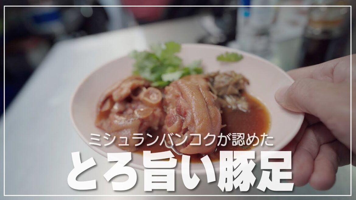 とろとろの旨い豚足を求めて｜バンコク・グルメ散策｜ジャルンセンシーロム（ขาหมูเจริญแสงสีลม）