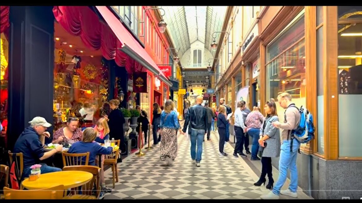 Paris France, Walking in Paris Most Charming Covered Passages - October 29, 2022 - 4K HDR 60fps