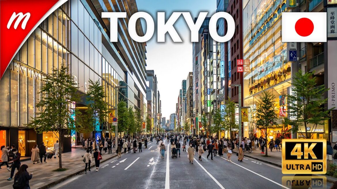 Ginza Pedestrian Paradise Day Part 1 | Tokyo Walking Tour