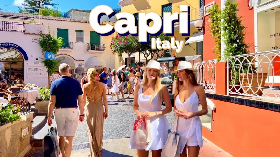 Capri, Italy 🇮🇹 - Autumn 2022 - 4K 60fps HDR Walking Tour