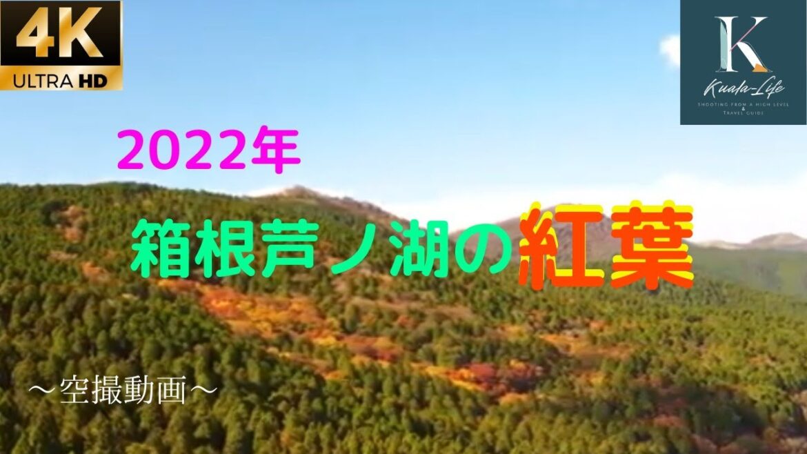 ２０２２紅葉の箱根芦ノ湖～空撮