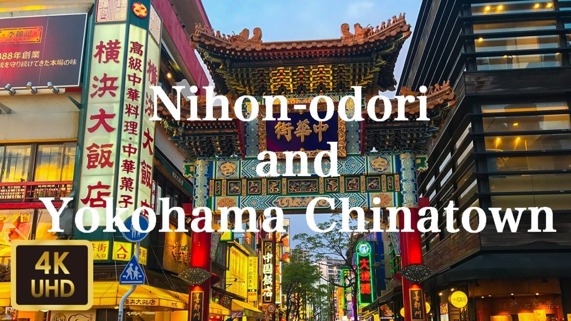 日本大通り・横浜中華街を散歩 Walking Nihon-odori and Yokohama Chinatown【4K】【May 2019】