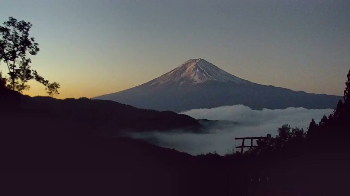Mt  Fuji Time Lapse Video from Lake Kawaguchi Fujiyama Live Camera 38 in 2022 10