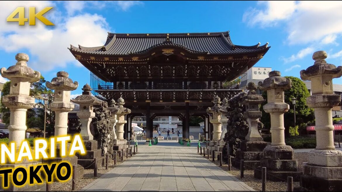 Narita-san Shinshō-ji temple walk, Chiba, Japan [4K]