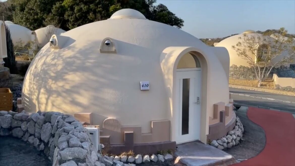Dome structures turned into a dome home resort in Wakayama Japan Dome structures turned into a dome home resort in Wakayama Japan