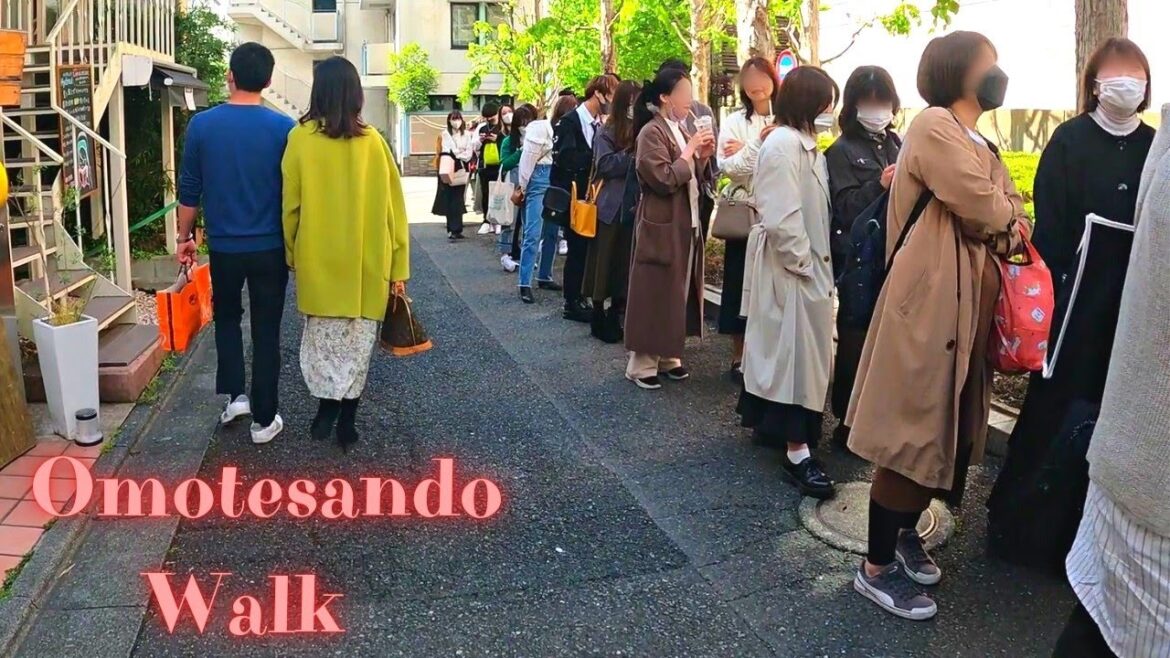 Walk with me. Omotesando Tokyo in Japan walking tour.