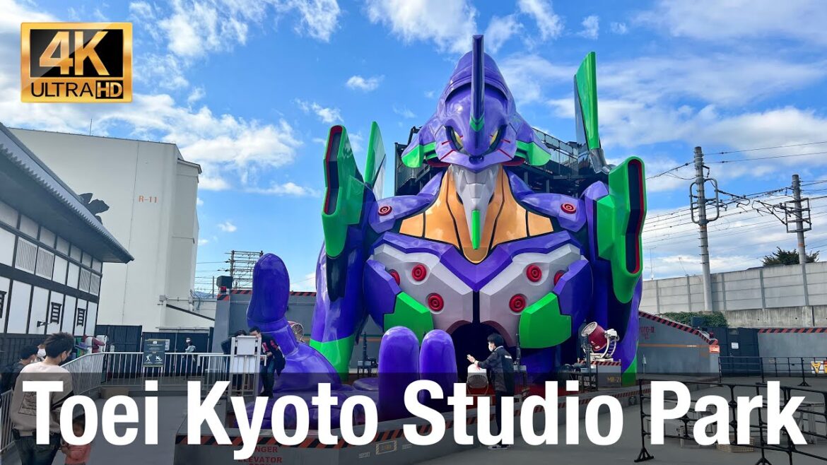 Toei Kyoto Studio Park Attraction Area | 4K Virtual Walking Tour | 東映太秦映画村