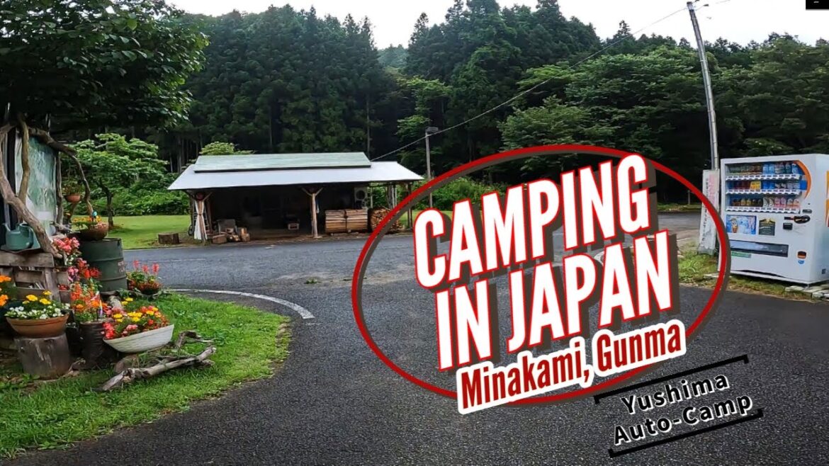 Camping in Japan: Fish Pond! Hot Spring! Draft Beer! Yushima Auto Camp, Minakami, Gunma