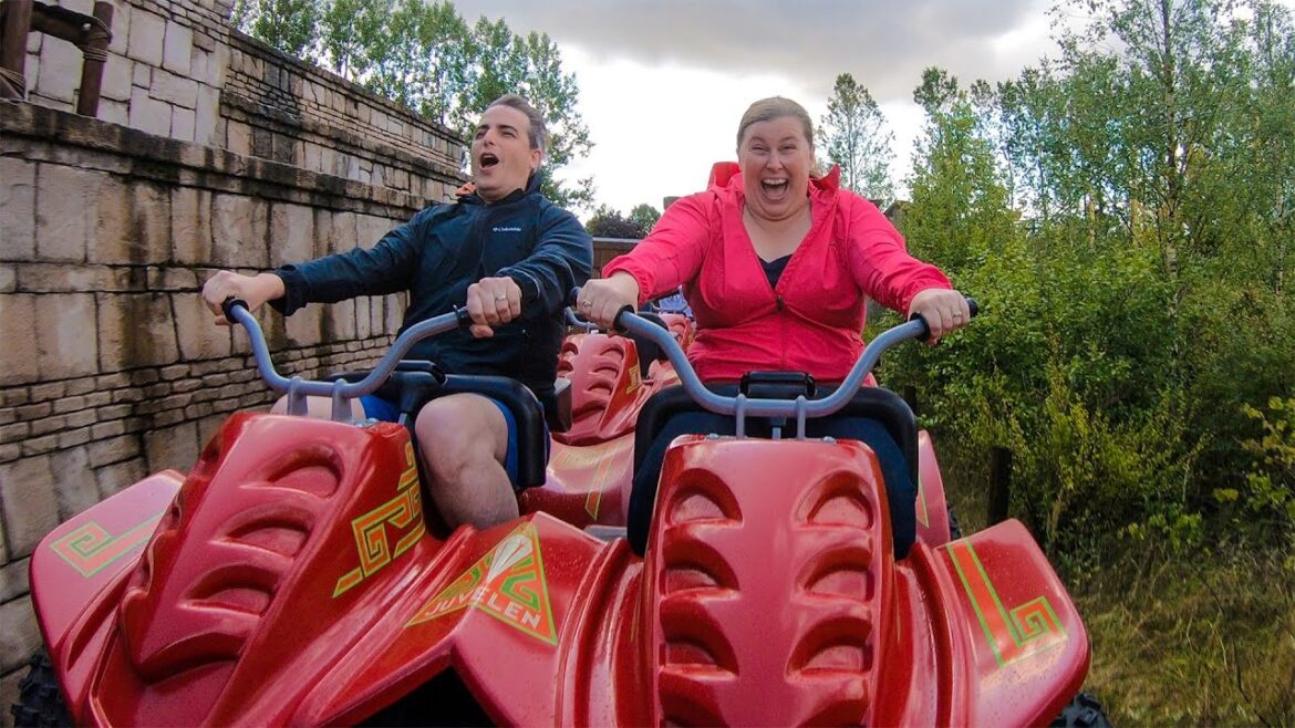 Juvelen! Multi Launch Motorcycle/ATV Roller Coaster POV! Djurs Sommerland Denmark 4K Onride