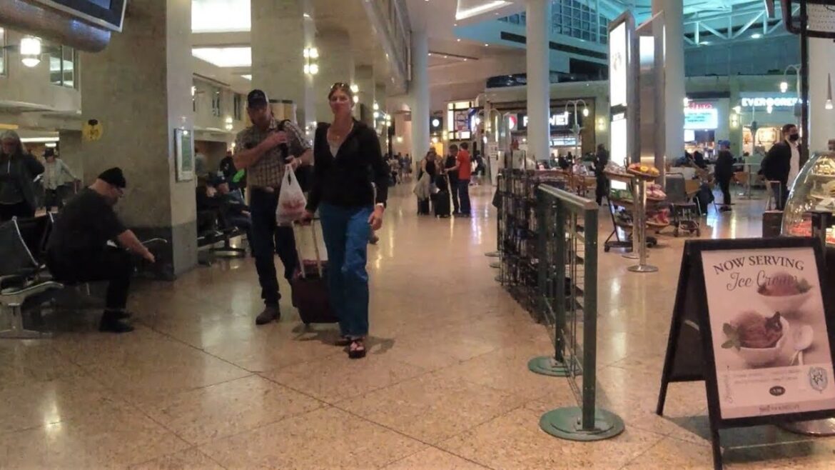 Seattle Tacoma Airport, Washington Usa, Virtual Walking Tour 2022