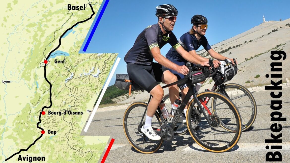 Alpen-Bikepacking – Mit dem Rennrad von Basel nach Avignon Alpen-Bikepacking - Mit dem Rennrad von Basel nach Avignon