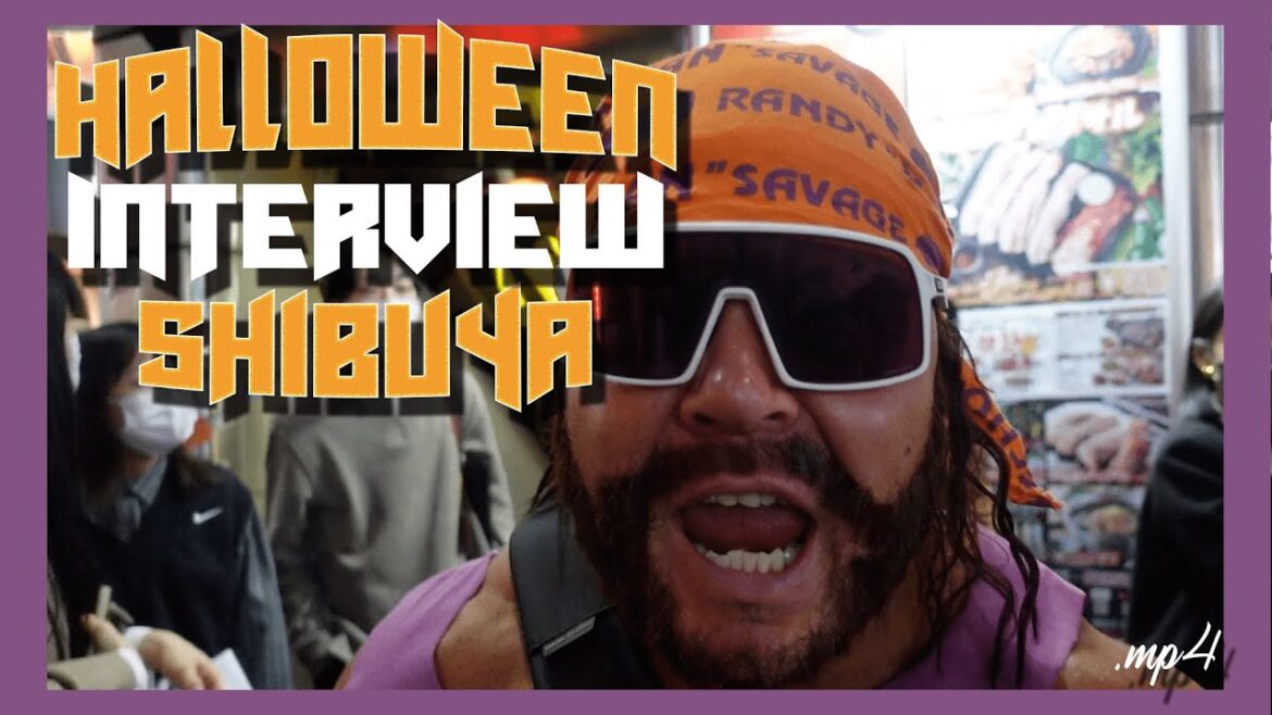 Interviewing  a wrestler, anime adult movie expert and Japanese people on Halloween in Shibuya