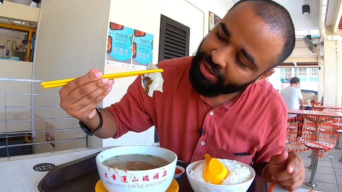 Indian Drinking Turtle Soup For Breakfast | Weird Food In Singapore | Episode 3 Indian Drinking Turtle Soup For Breakfast | Weird Food In Singapore | Episode 3
