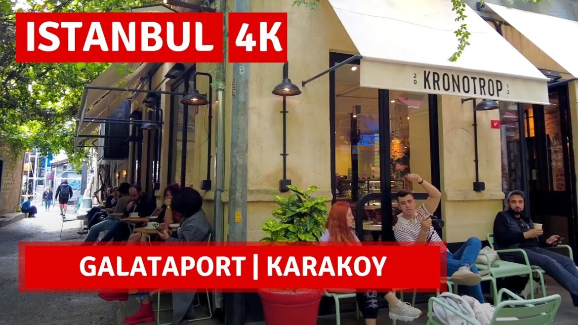 Galataport Istanbul 2022 3 November Walking Tour|4k UHD 60fps