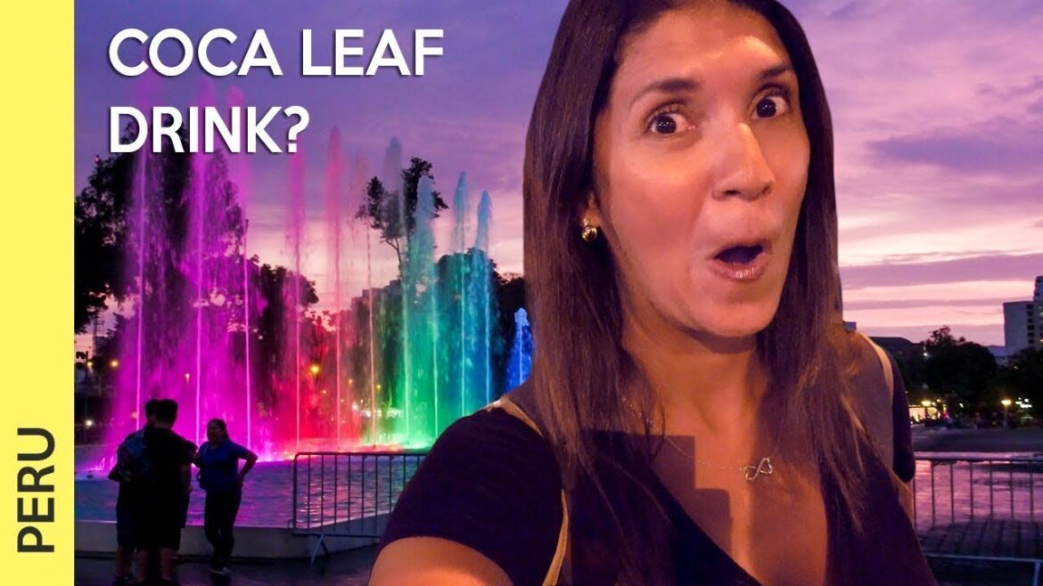 Visiting Parque de las Aguas and trying a surprising drink in LIMA, PERU Visiting Parque de las Aguas and trying a surprising drink in LIMA, PERU