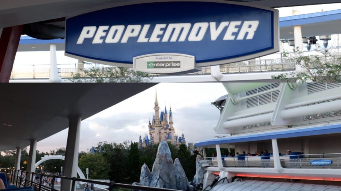 Magic Kingdom TTA PeopleMover Evening Ride POV in 4K | Walt Disney World Florida November 2022
