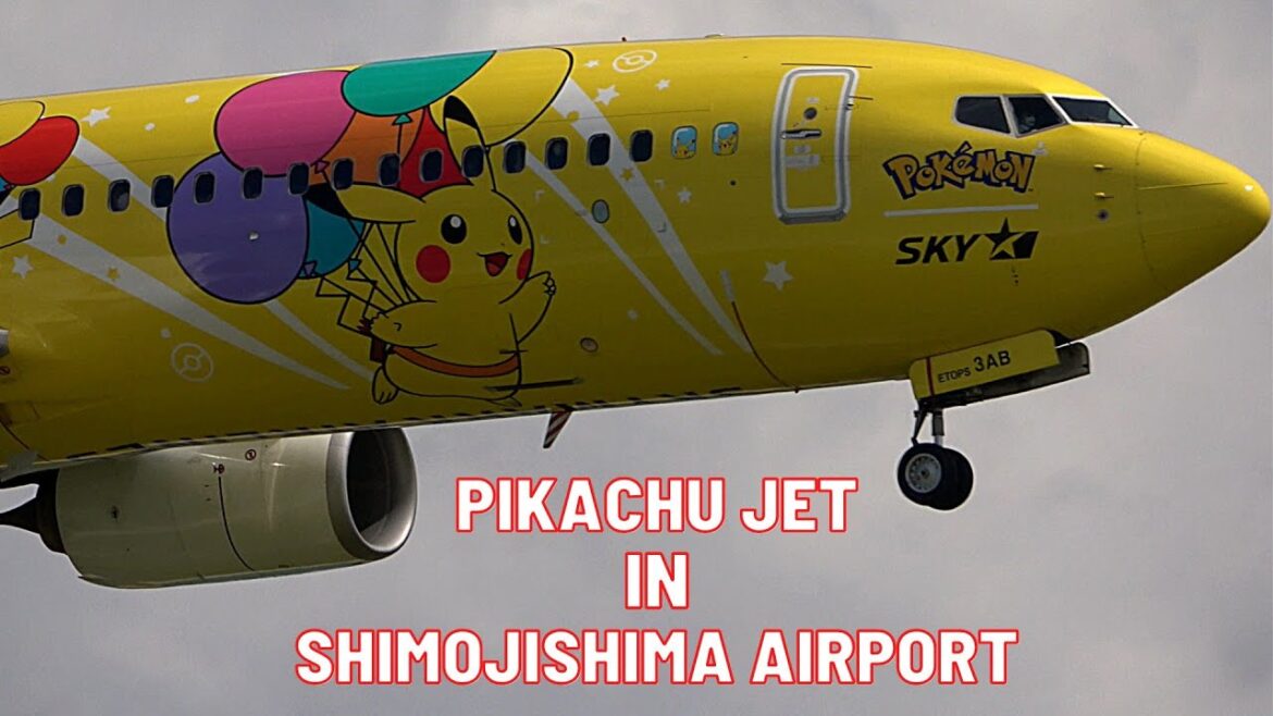 PIKACHU JET ピカチュージェット PLANE SPOTTING AT SHIMOJISHIMA AIRPORT & CAPE SHIRATORI-ZAKI PARK OKINAWA