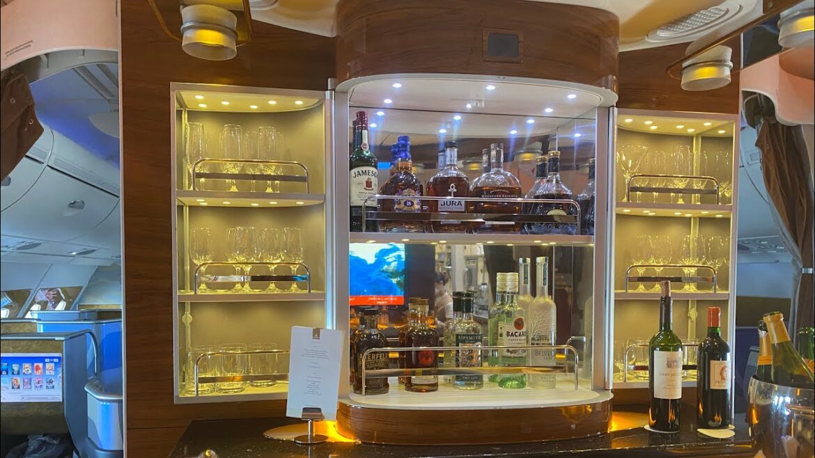 Emirates Business Class With Fireworks Landing - A380 Trip Report