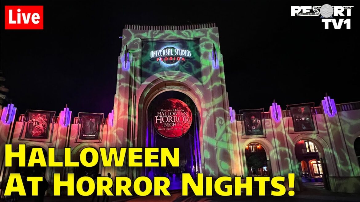 🔴Live: Halloween Horror Nights Live on Halloween at Universal Studios - Universal Orlando Resort