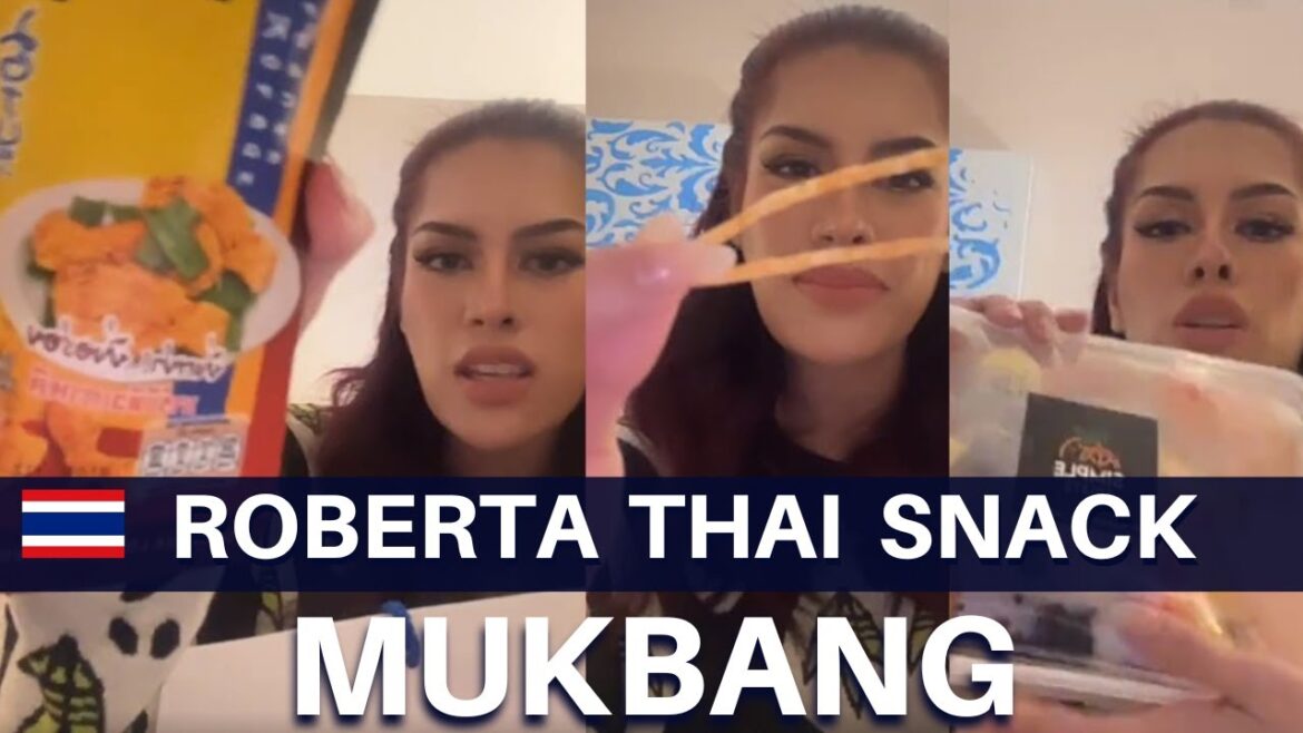 Roberta Tamondong try Thai Snacks for the first time | Mukbang