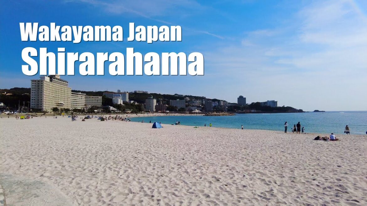 100 selections of Japanese beaches, "Shirarahama"  Wakayama  Japan