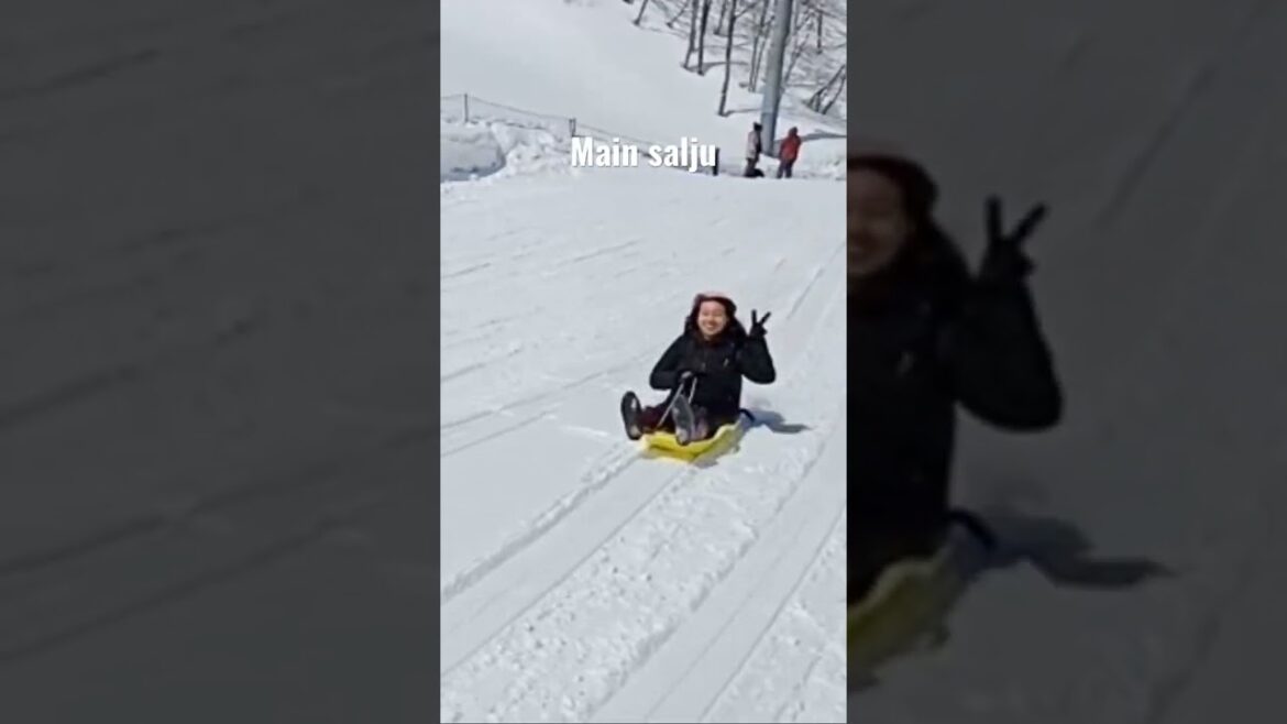 Seru nya main salju di gala yuzawa snow resort jepang. Trip to japan. First snow.