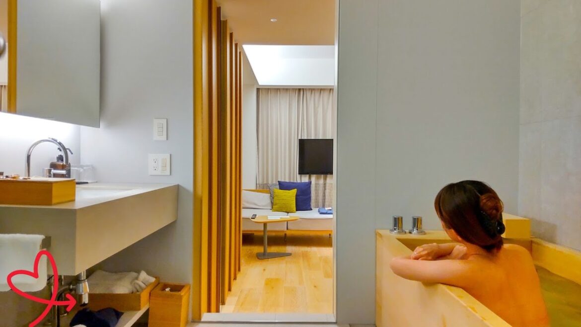 $129! Best value😴🛌Staying at TSUKI Tokyo with a Hinoki Bath, Japan🇯🇵檜風呂のあるホテルにおこもりステイ＆お泊まりレビュー
