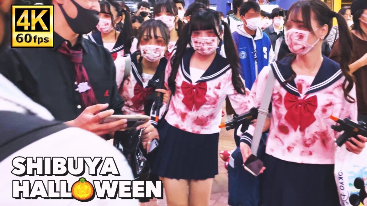 Shibuya Halloween 2022 🧟♀️ Tokyo Walk Tour|渋谷ハロウィン(ASMR) Shibuya Halloween 2022 🧟♀️ Tokyo Walk Tour|渋谷ハロウィン(ASMR)