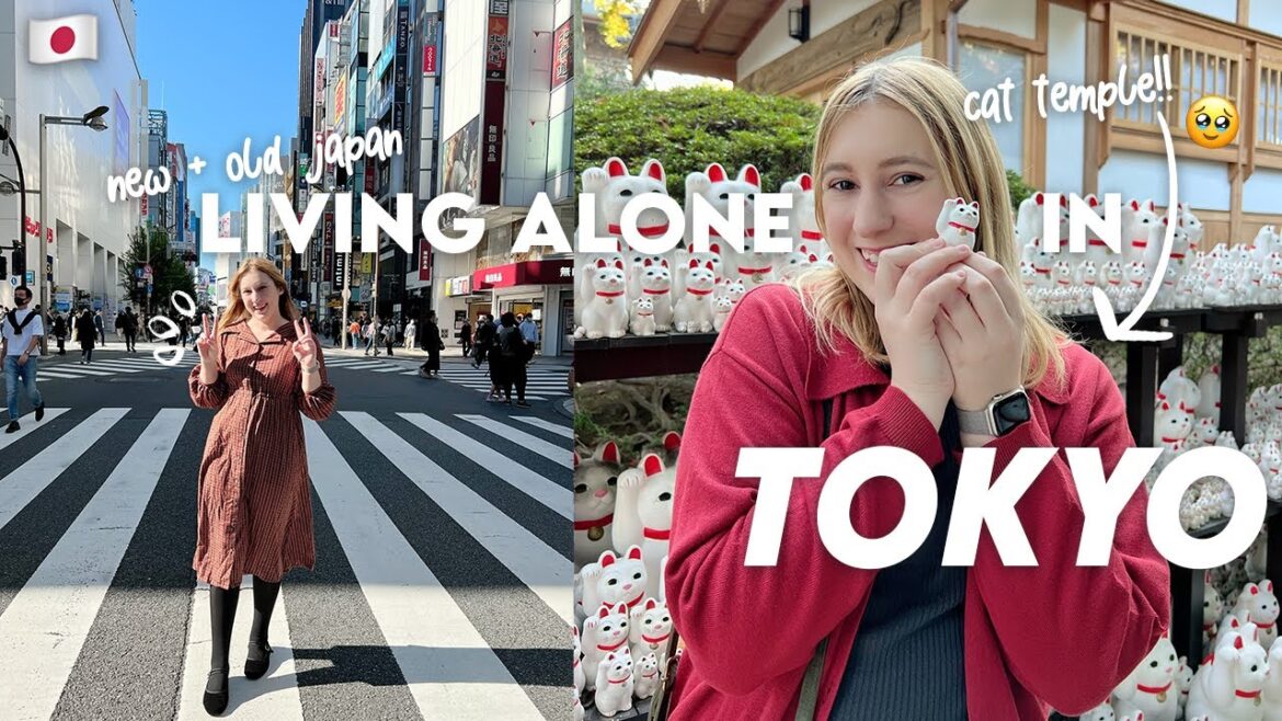 【life in tokyo】JAPAN'S CAT TEMPLE!! 🇯🇵 🙀 + daily life (shopping & crowds)
