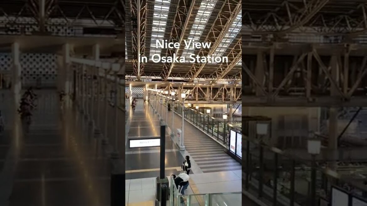 【Osaka 💖】Walk Japan - Nice View in Osaka Station ASMR 【4K】오사카 โอซาก้า #shorts