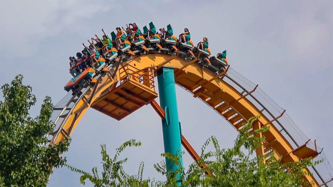 Riding Goliath Roller Coaster Multi Angle 4K POV Six Flags Over Georgia Riding Goliath Roller Coaster Multi Angle 4K POV Six Flags Over Georgia