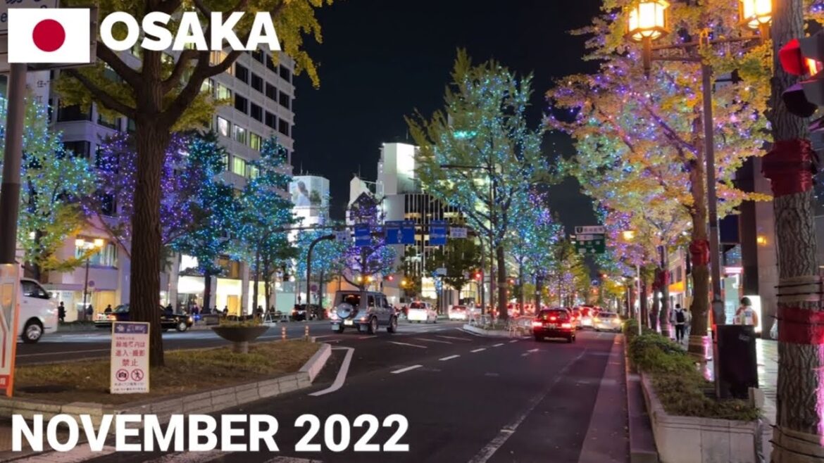 【大阪】御堂筋イルミネーション2022 Midosuji Illumination Walking Tour, Osaka, Japan 【大阪】御堂筋イルミネーション2022 Midosuji Illumination Walking Tour, Osaka, Japan