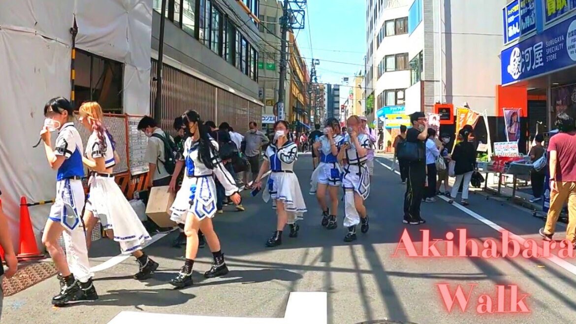 Akihabara Tokyo walking tour.【4K ASMR】6.2022
