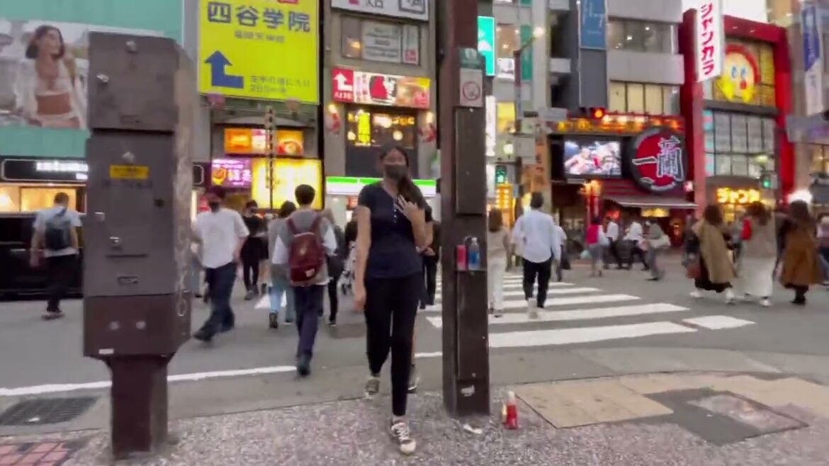 Walk in Tenjin Fukuoka city japan around subway 🚇