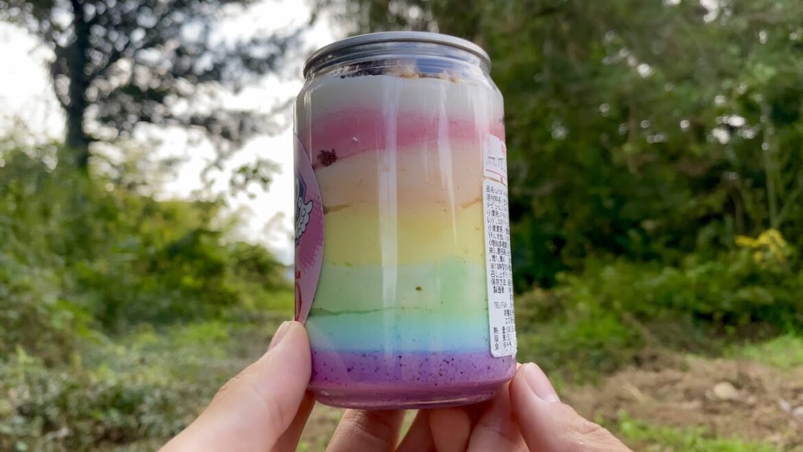 Rainbow Cake in a Can Vending Machine Rainbow Cake in a Can Vending Machine